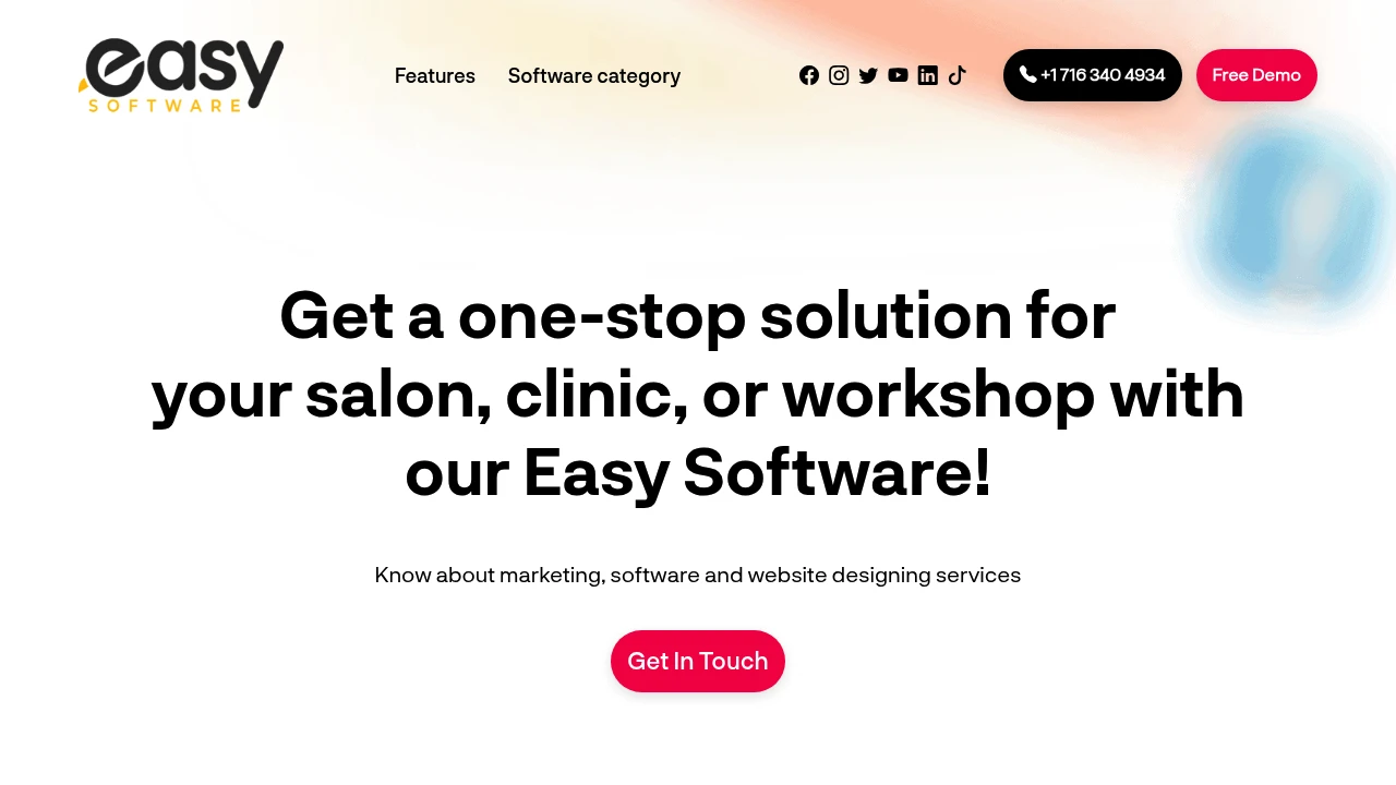 Screenshot of Get Easy Software website