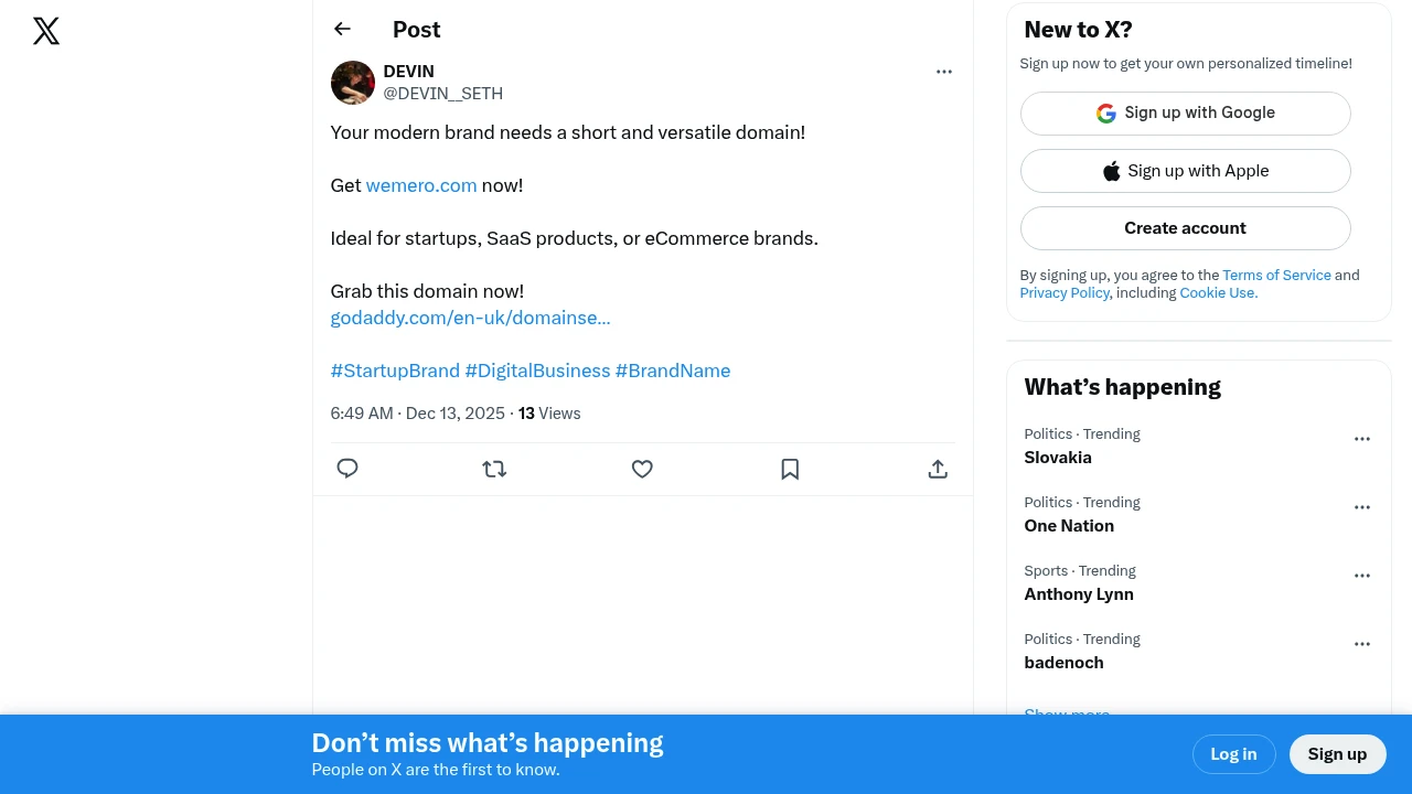 Screenshot of Beauty Wemero website