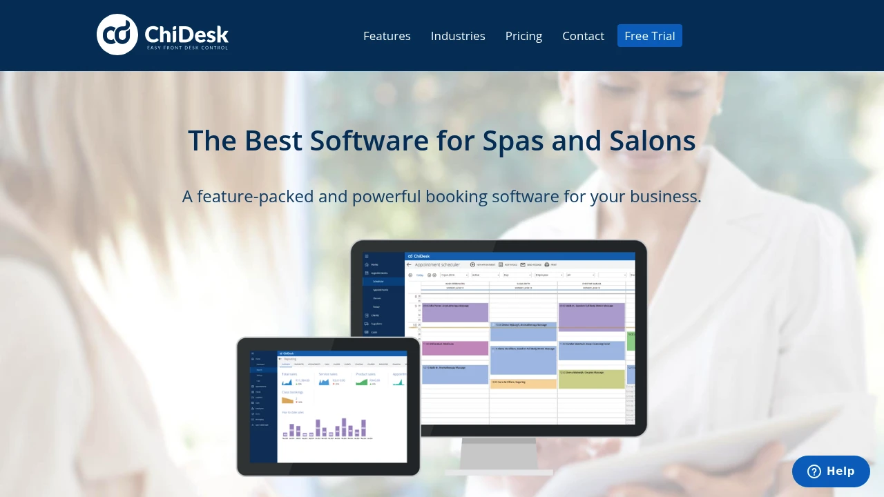 Screenshot of CHIDESK website