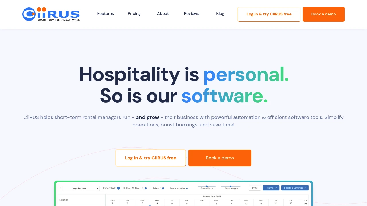 Screenshot of Ciirus website