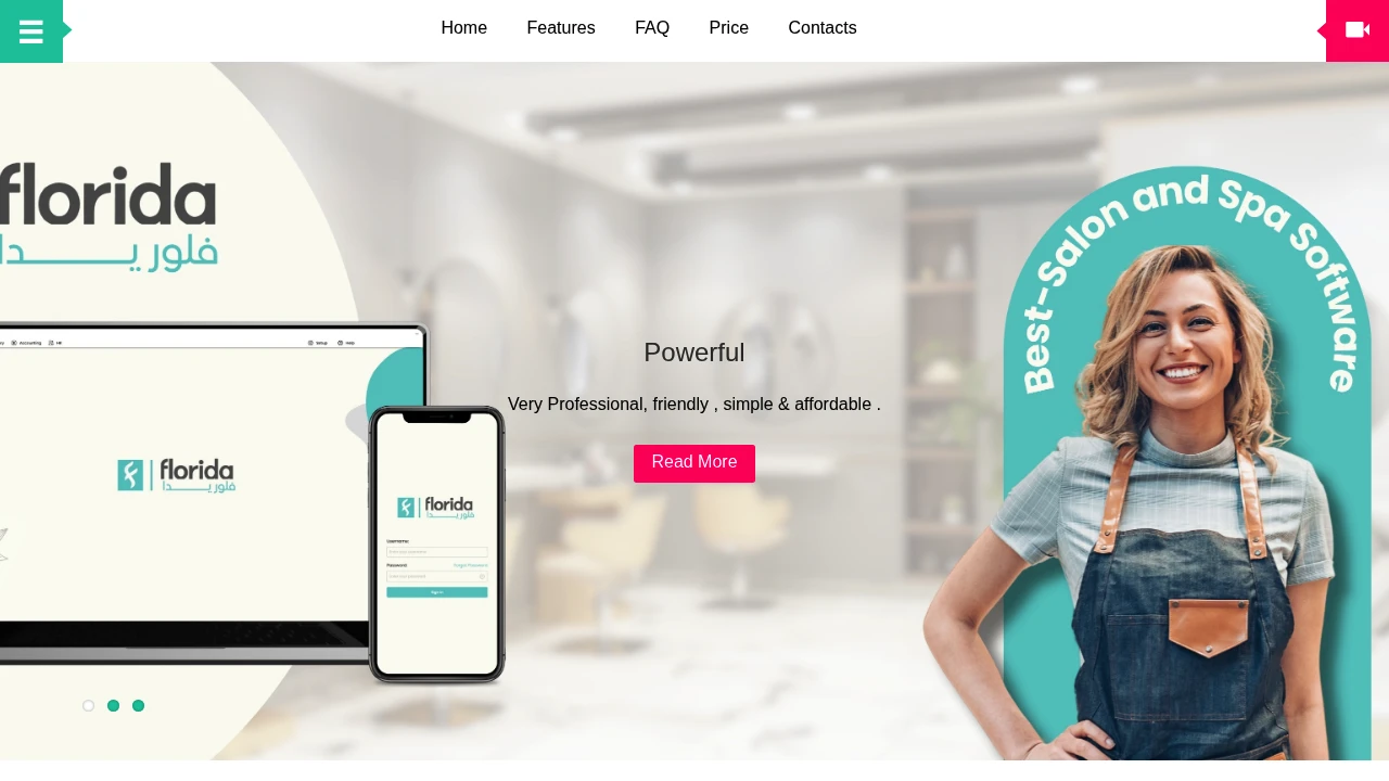 Screenshot of Florida website