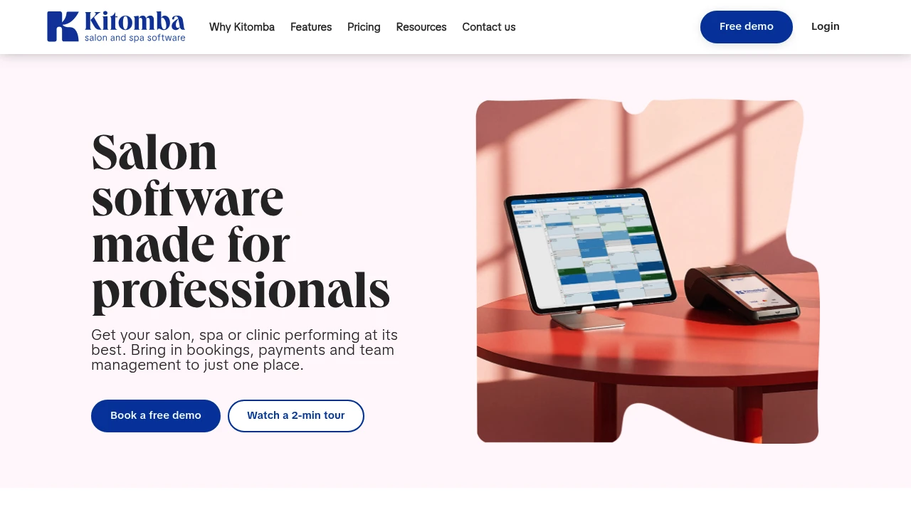 Screenshot of Kitomba website