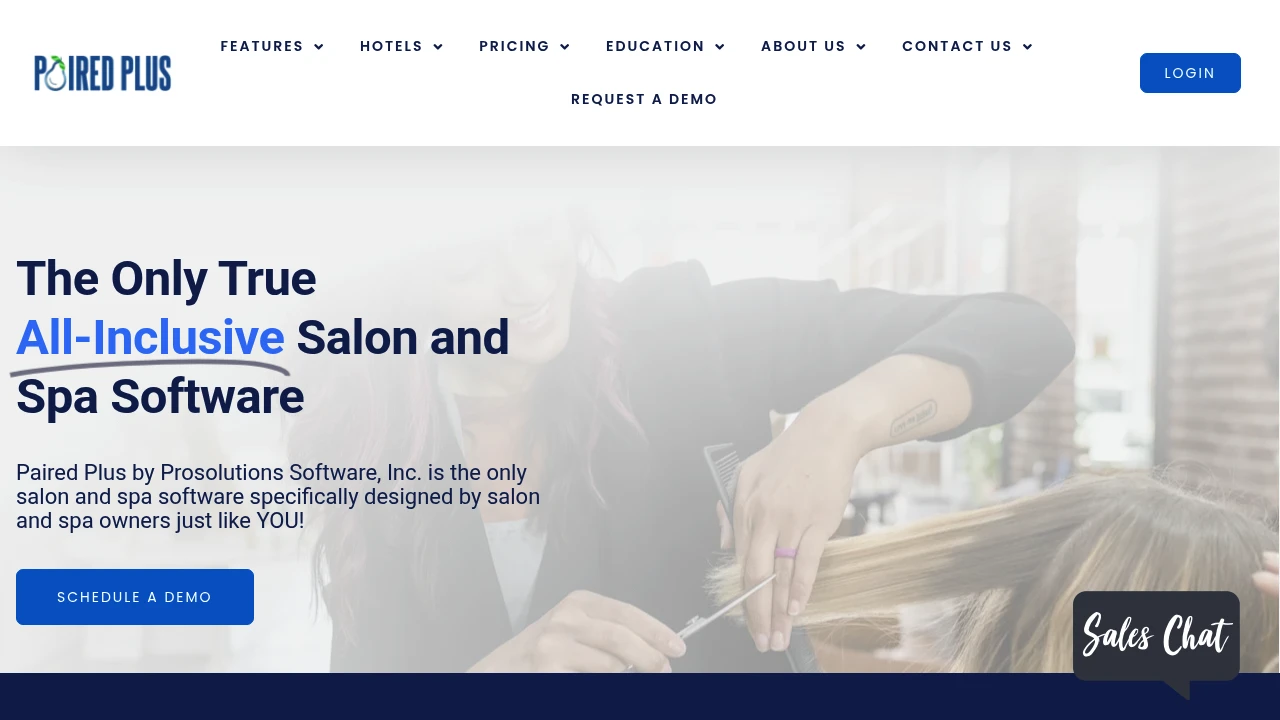 Screenshot of Paired Plus website