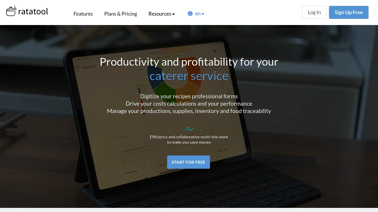 Screenshot of Ratatool website