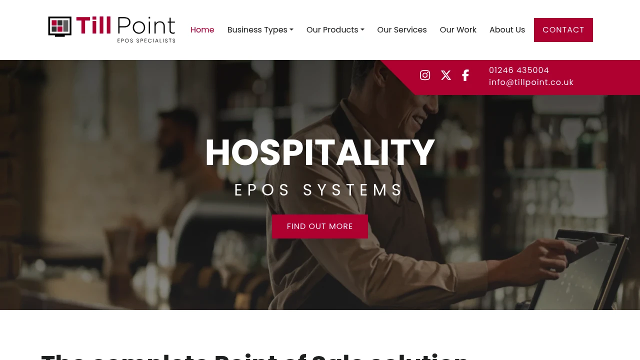 Screenshot of Till Point website