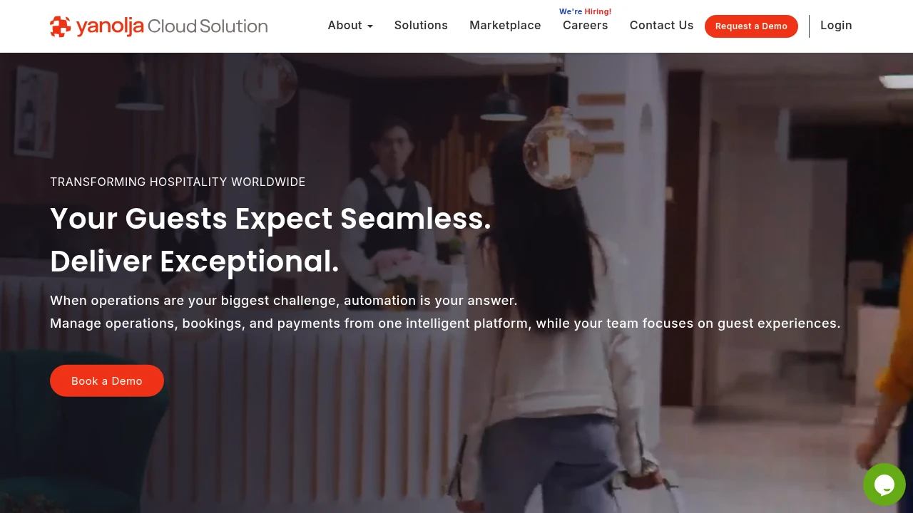 Screenshot of Yanolja Cloud Solution website